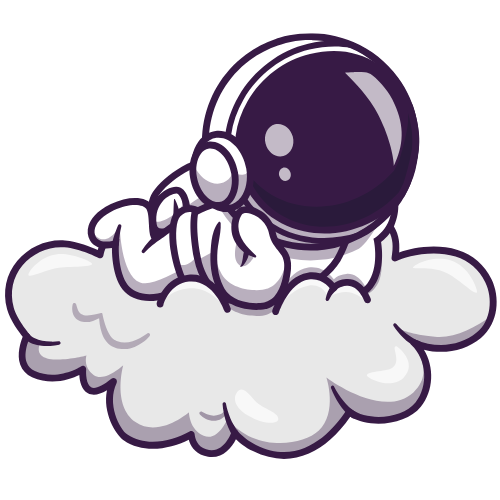 Astronaute flottant sur un nuage