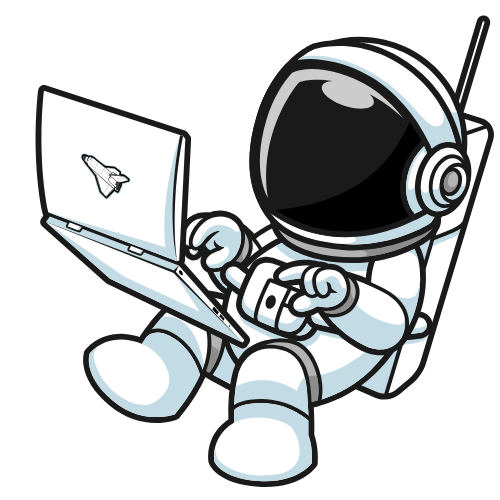 Astronaute SEO flottant dans l'espace
